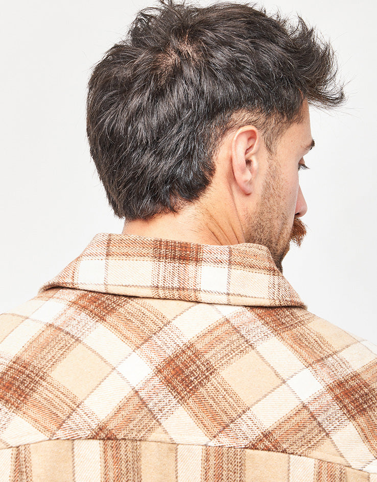 Santa Cruz Apex L/S Shirt - Brown Check