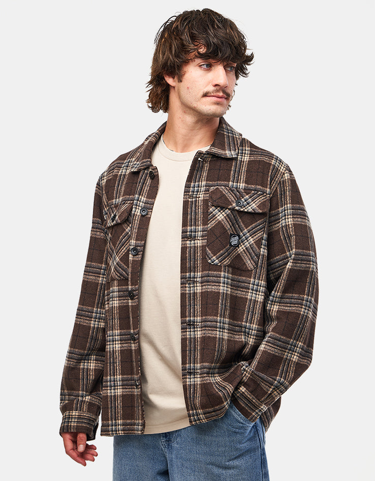 Santa Cruz Lodge L/S Shirt - Chestnut Check