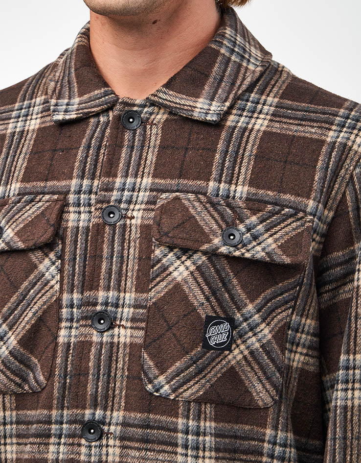 Santa Cruz Lodge L/S Shirt - Chestnut Check
