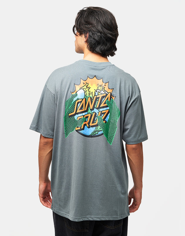 Santa Cruz Kendall End Of The Dot T-Shirt - Storm Grey