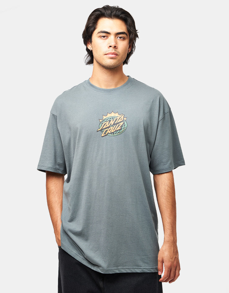 Santa Cruz Kendall End Of The Dot T-Shirt - Storm Grey
