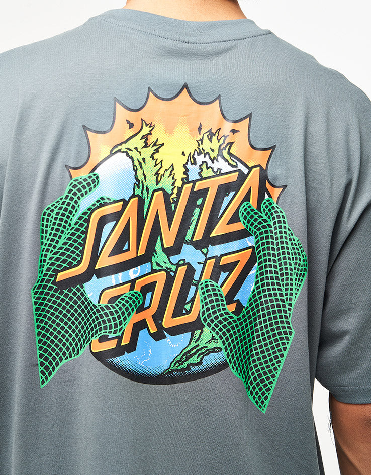 Santa Cruz Kendall End Of The Dot T-Shirt - Storm Grey