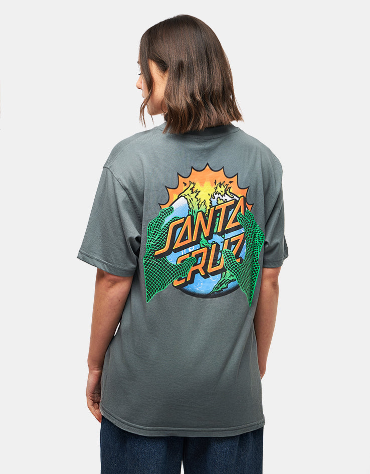 Santa Cruz Kendall End Of The Dot T-Shirt - Storm Grey
