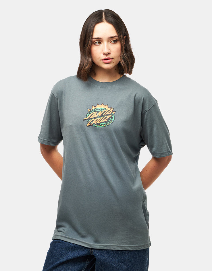 Santa Cruz Kendall End Of The Dot T-Shirt - Storm Grey