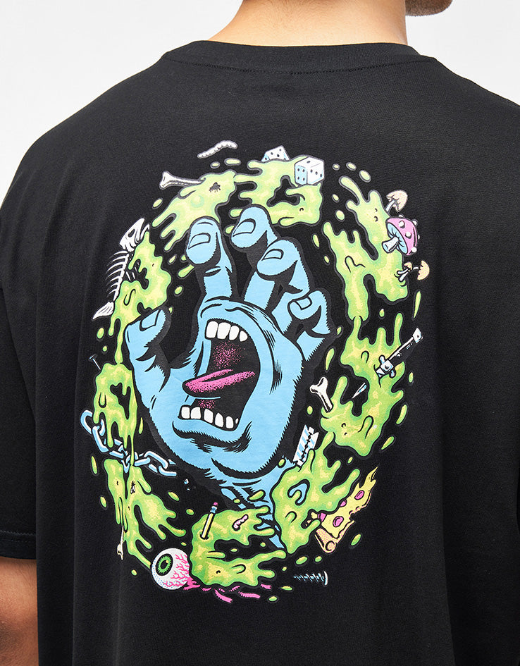 Santa Cruz Slime Scream T-Shirt - Black