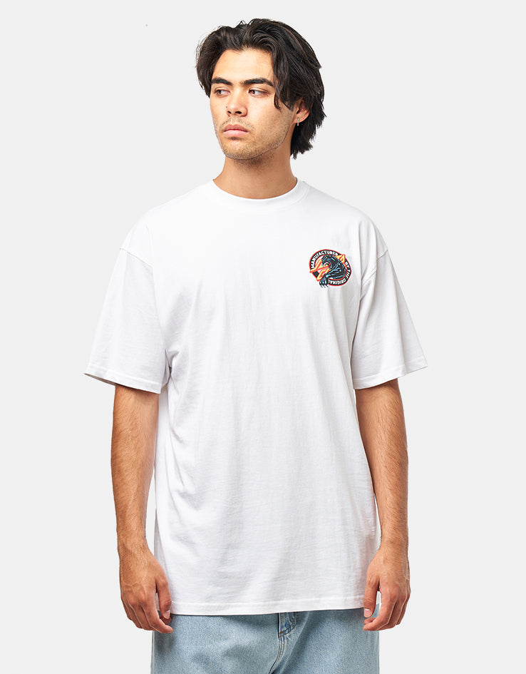 Santa Cruz Natas SC Panther T-Shirt - White
