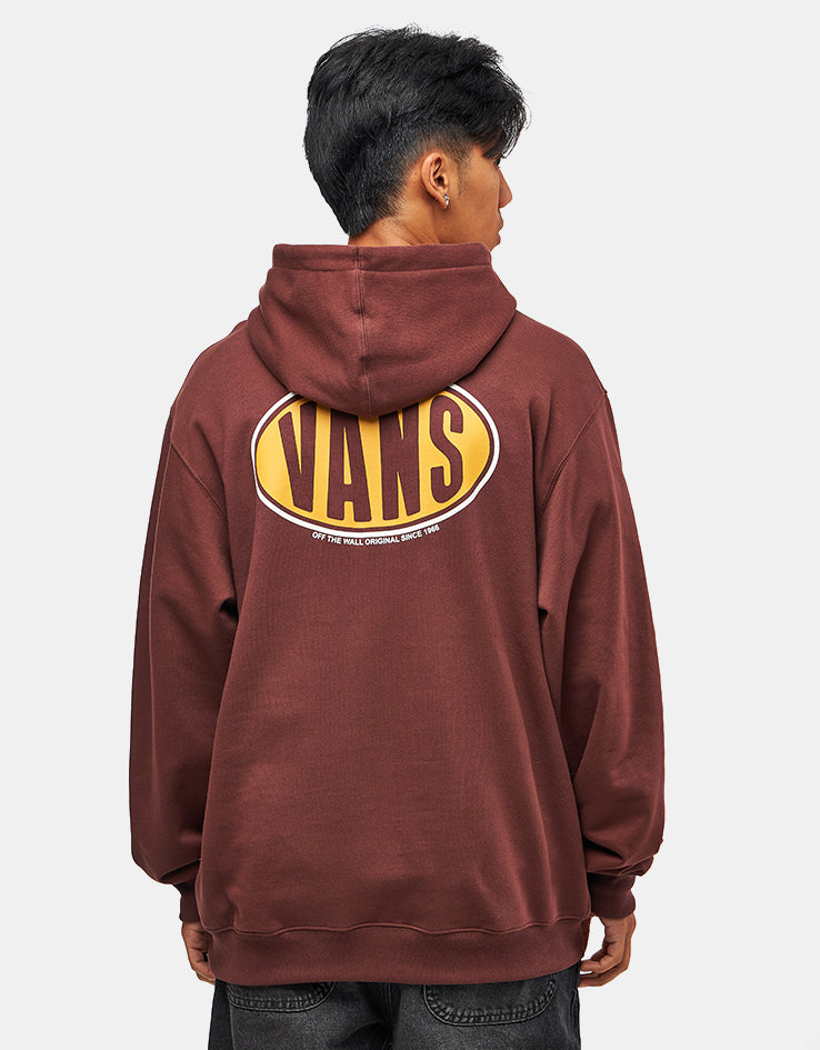Vans Spray On Loose Pullover Hoodie - Bitter Chocolate