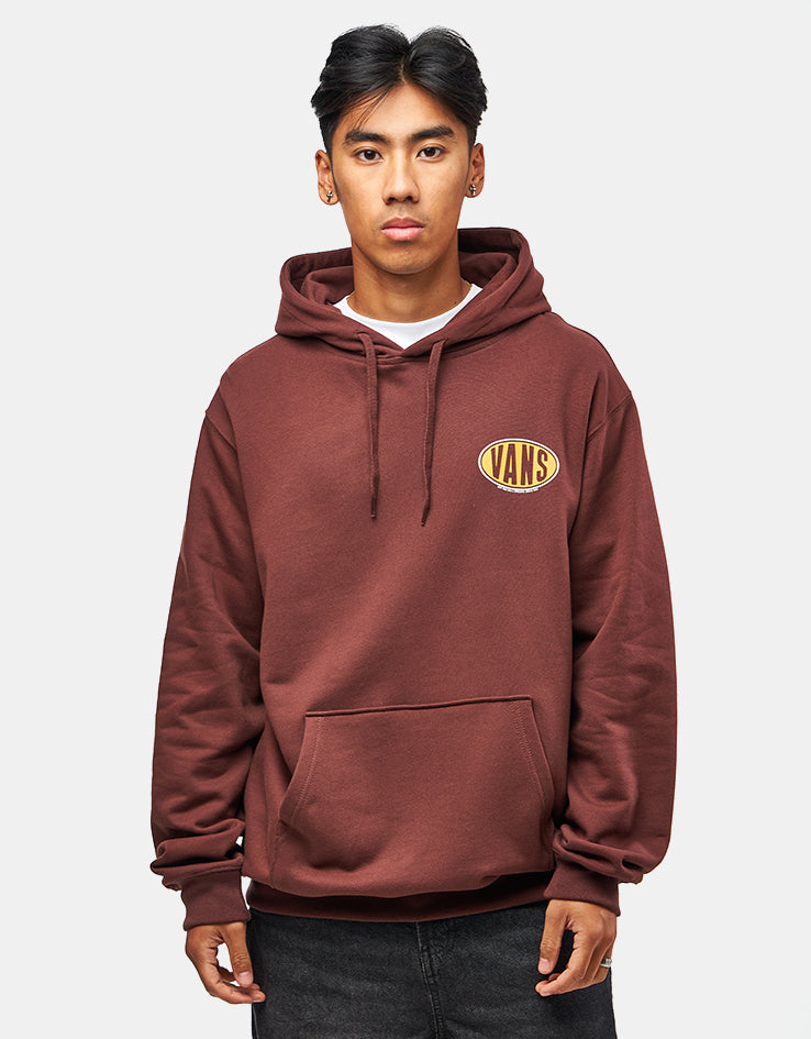 Vans Spray On Loose Pullover Hoodie - Bitter Chocolate