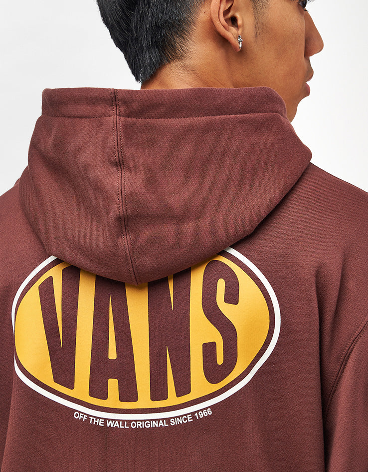 Vans Spray On Loose Pullover Hoodie - Bitter Chocolate