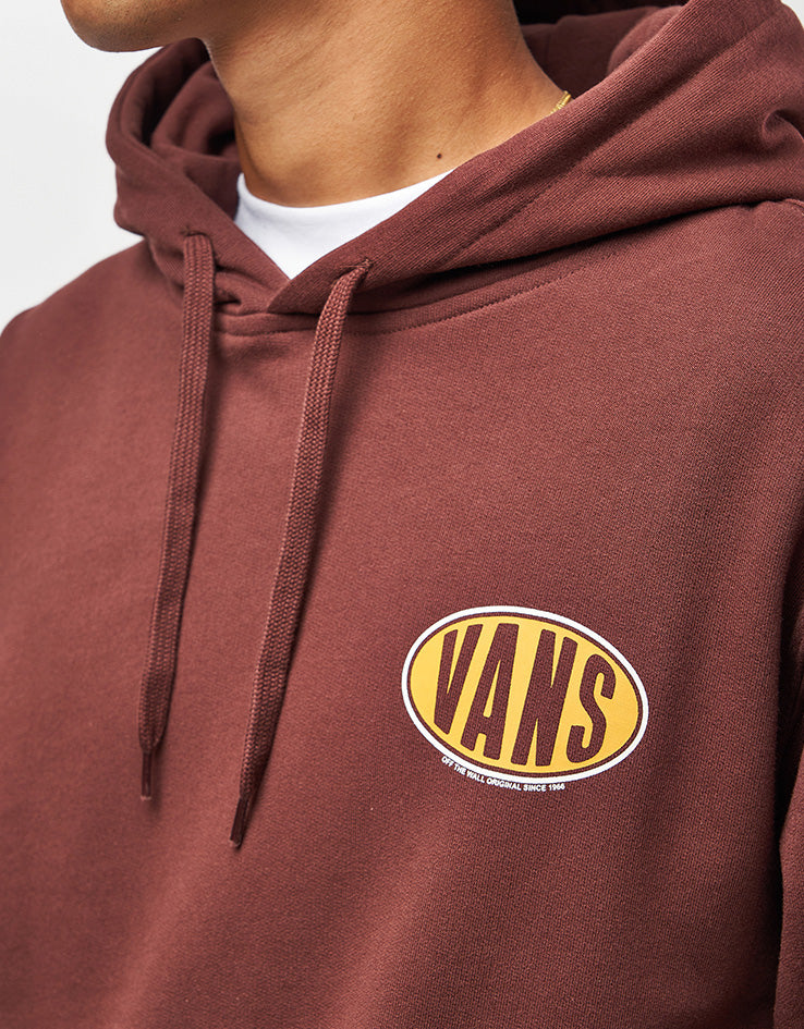 Vans Spray On Loose Pullover Hoodie - Bitter Chocolate