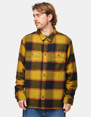 Vans Larkspur Plaid L/S Flannel Shirt - Gold/Black