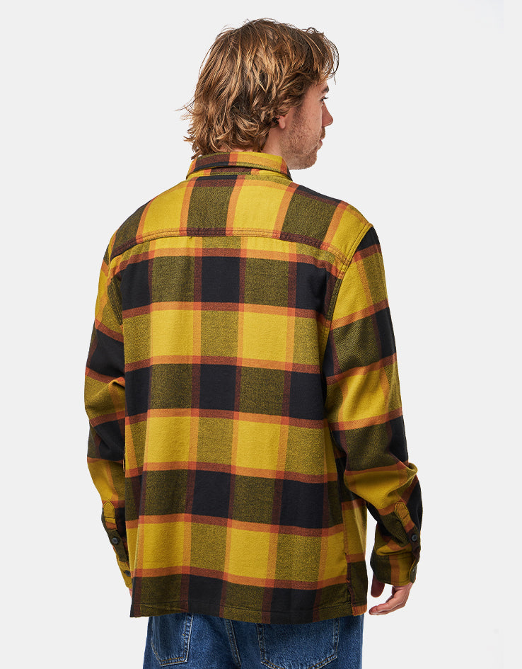 Vans Larkspur Plaid L/S Flannel Shirt - Gold/Black