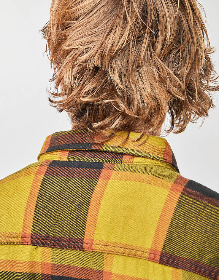 Vans Larkspur Plaid L/S Flannel Shirt - Gold/Black