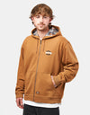 Dickies x Thrasher Zip-Through Hoodie - Brown Duck