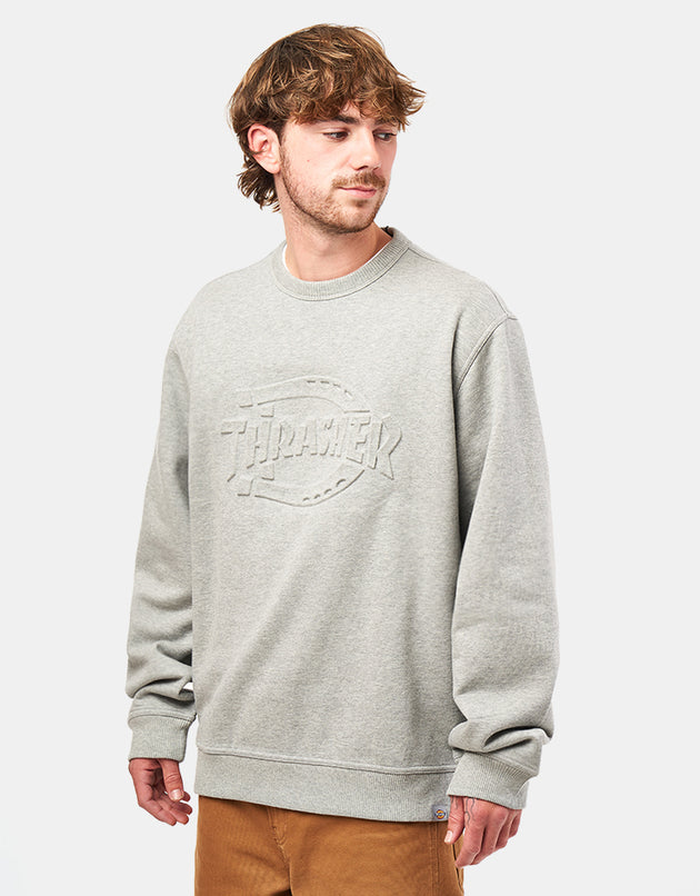Dickies x Thrasher Sweatshirt - Grey Melange