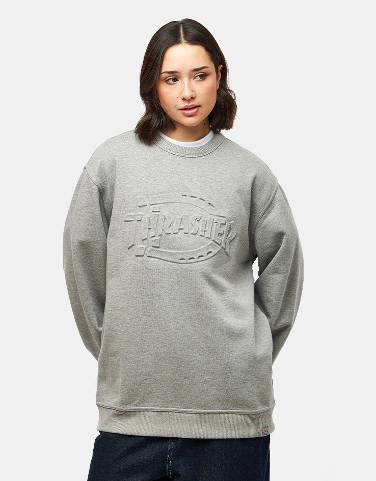 Dickies x Thrasher Sweatshirt - Grey Melange