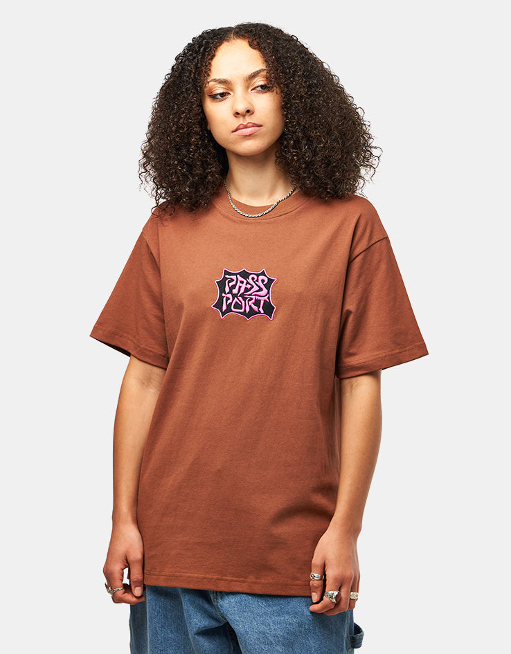 Pass Port Glyph T-Shirt - Choc