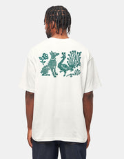 Pass Port Needlework T-Shirt - White