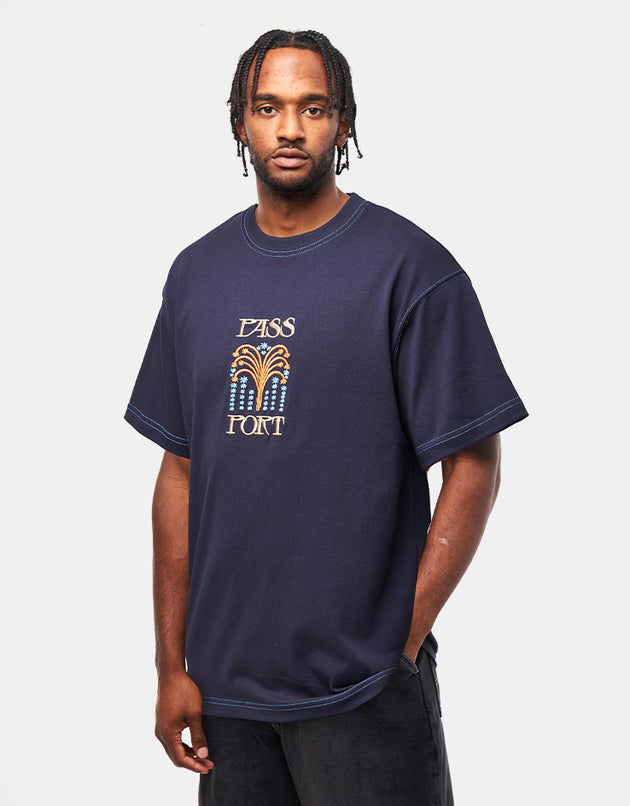Pass Port Roman Candle T-Shirt - Navy
