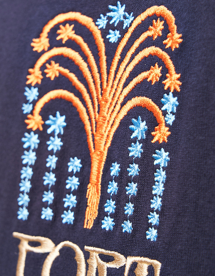 Pass Port Roman Candle T-Shirt - Navy