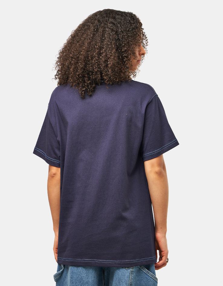 Pass Port Roman Candle T-Shirt - Navy