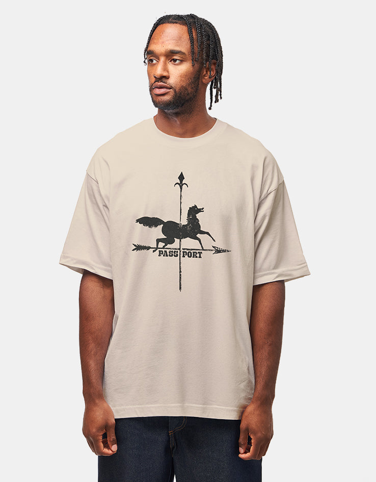 Pass Port Weathervane T-Shirt - Stone