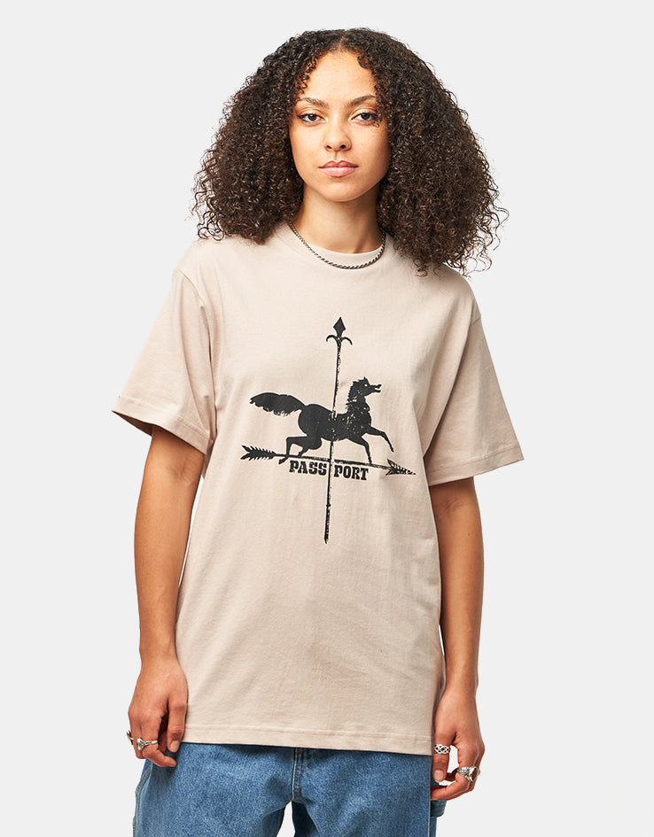 Pass Port Weathervane T-Shirt - Stone