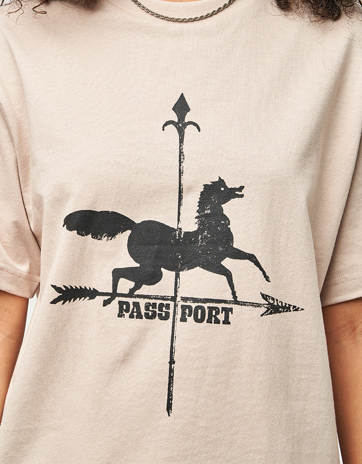 Pass Port Weathervane T-Shirt - Stone