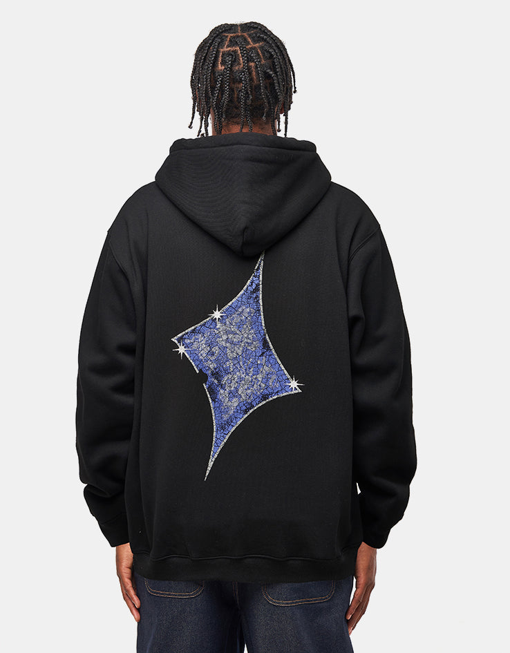 Pass Port Glint Zip Hoodie - Black