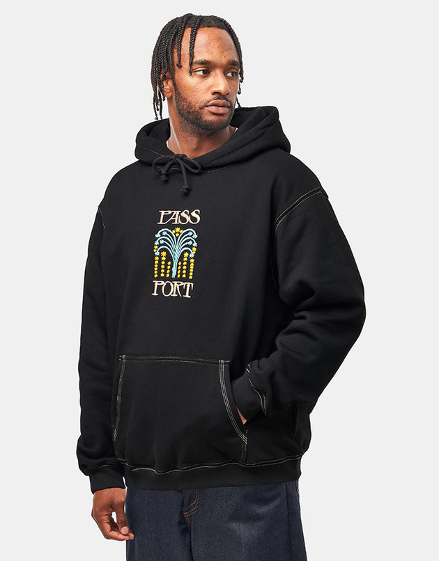 Pass Port Roman Candle Pullover Hoodie - Black