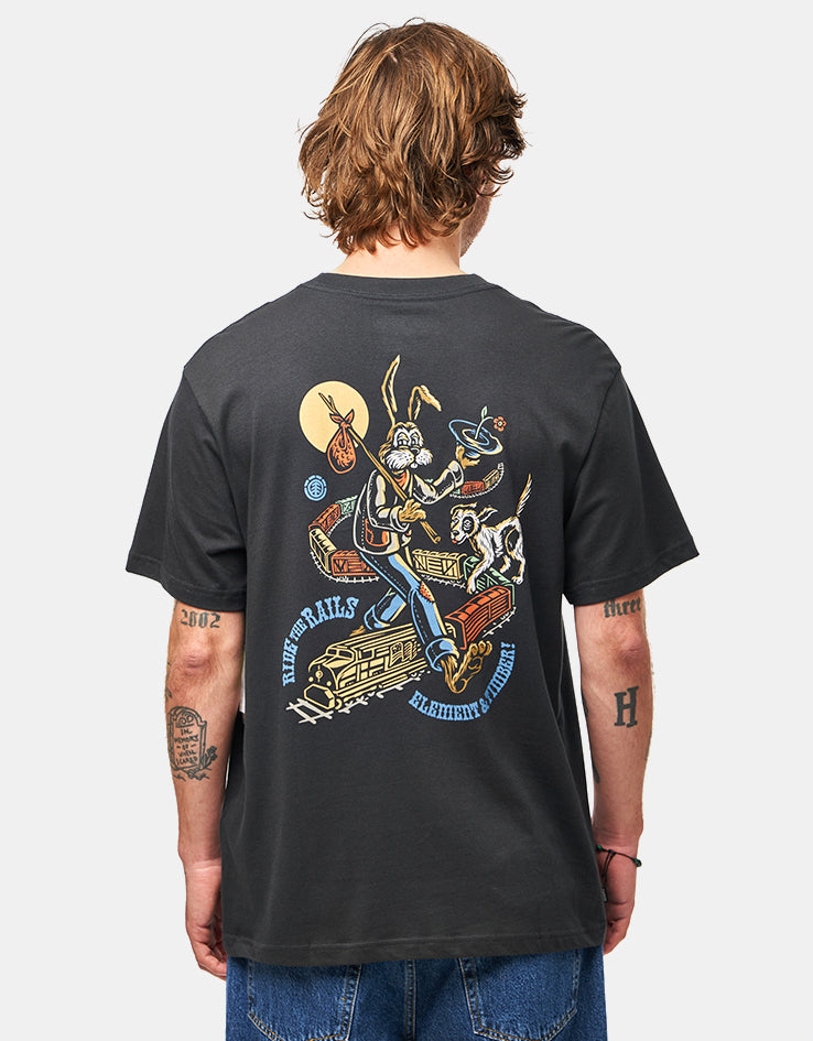 Element x Timber On Track T-Shirt - Off Black