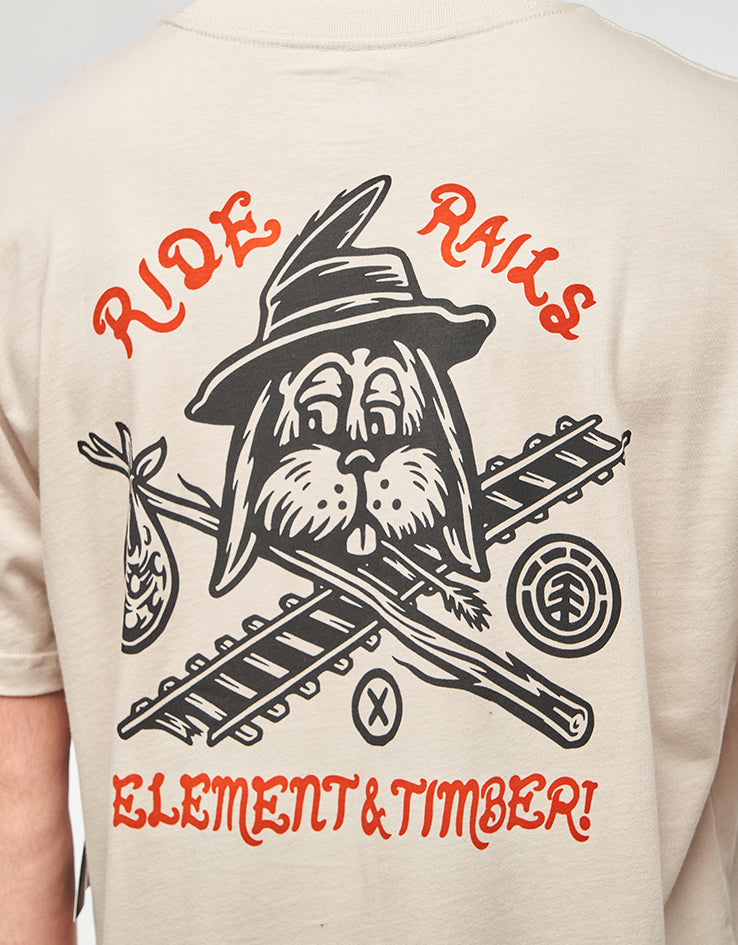 Element x Timber Hobos T-Shirt - Oat Milk