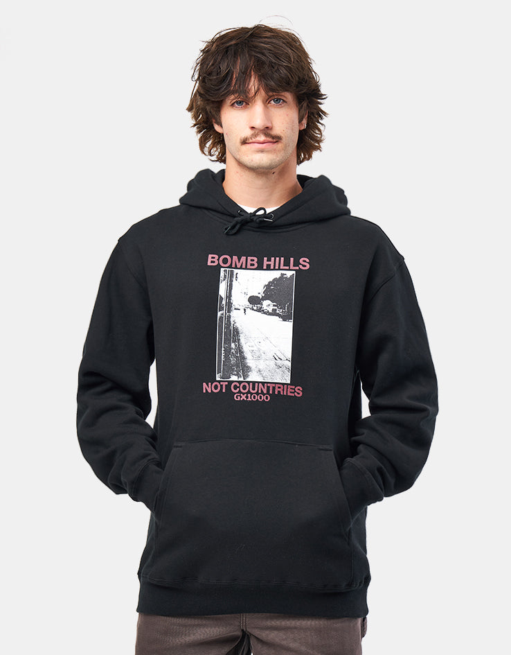 GX1000 Bomb Hills Pullover Hoodie - Black/Burgundy