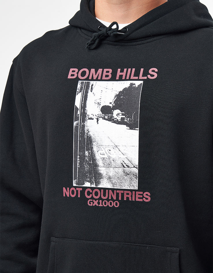 GX1000 Bomb Hills Pullover Hoodie - Black/Burgundy