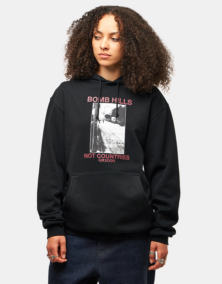 GX1000 Bomb Hills Pullover Hoodie - Black/Burgundy