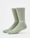 Stance Icon Dyed Crew Socks - Sea Green