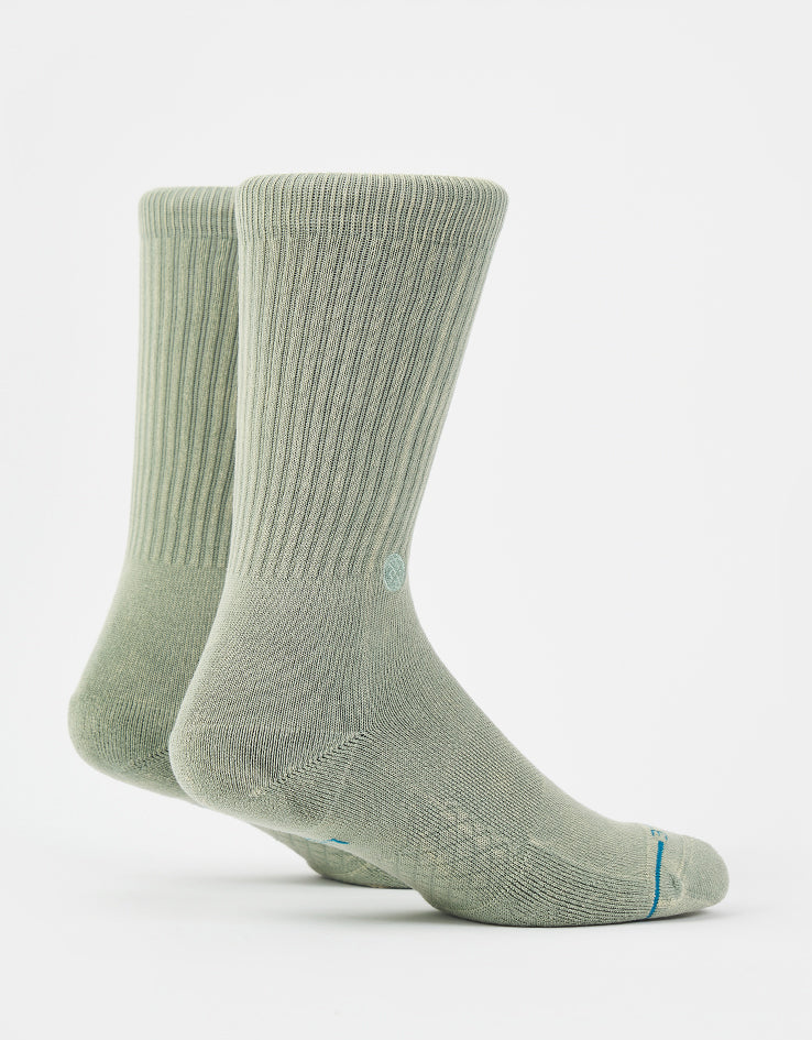 Stance Icon Dyed Crew Socks - Sea Green