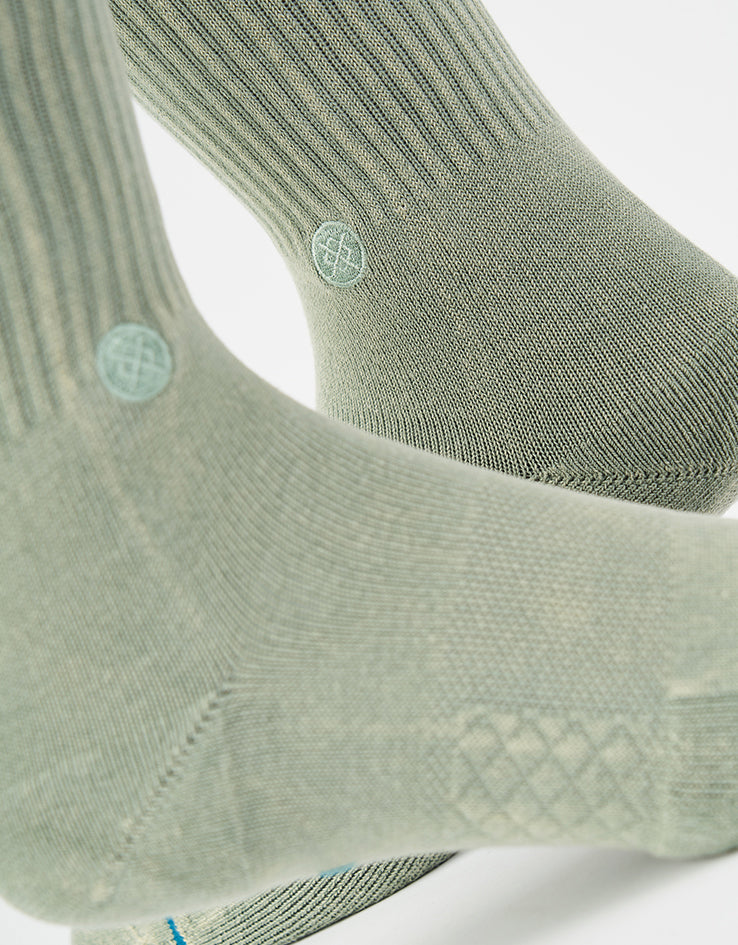 Stance Icon Dyed Crew Socks - Sea Green