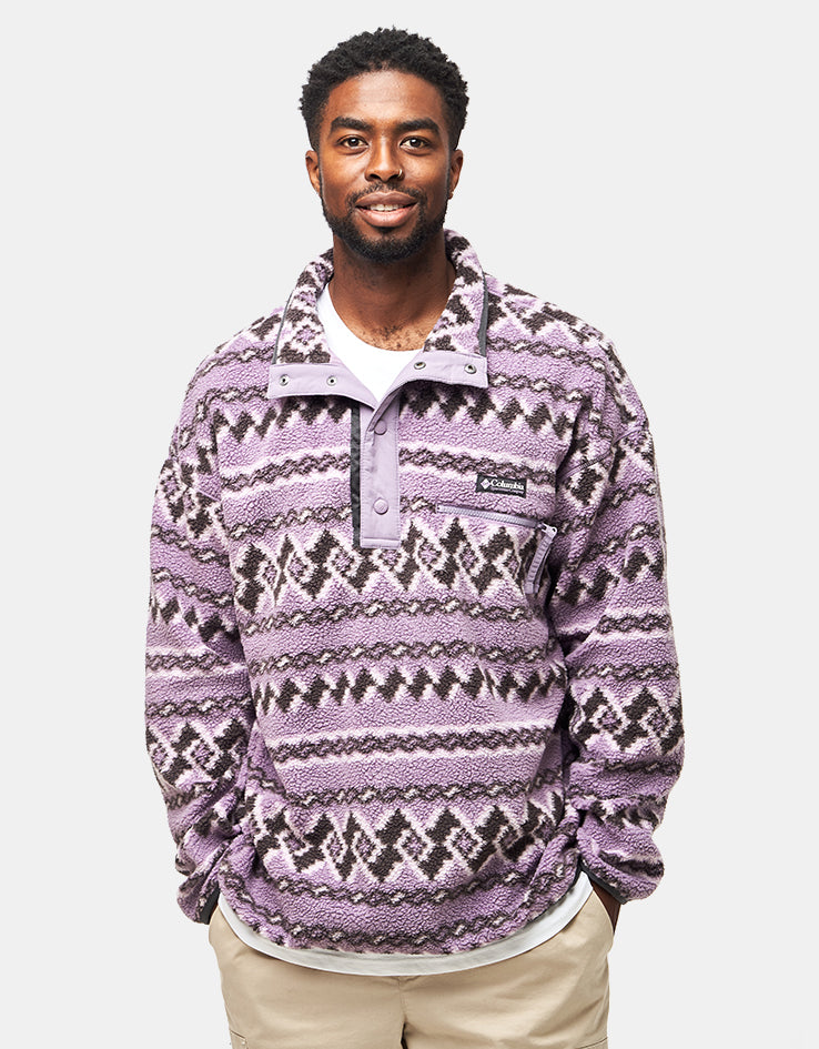 Columbia Helvetia™ II Printed Half Snap Fleece - Shale Purple Knitknot