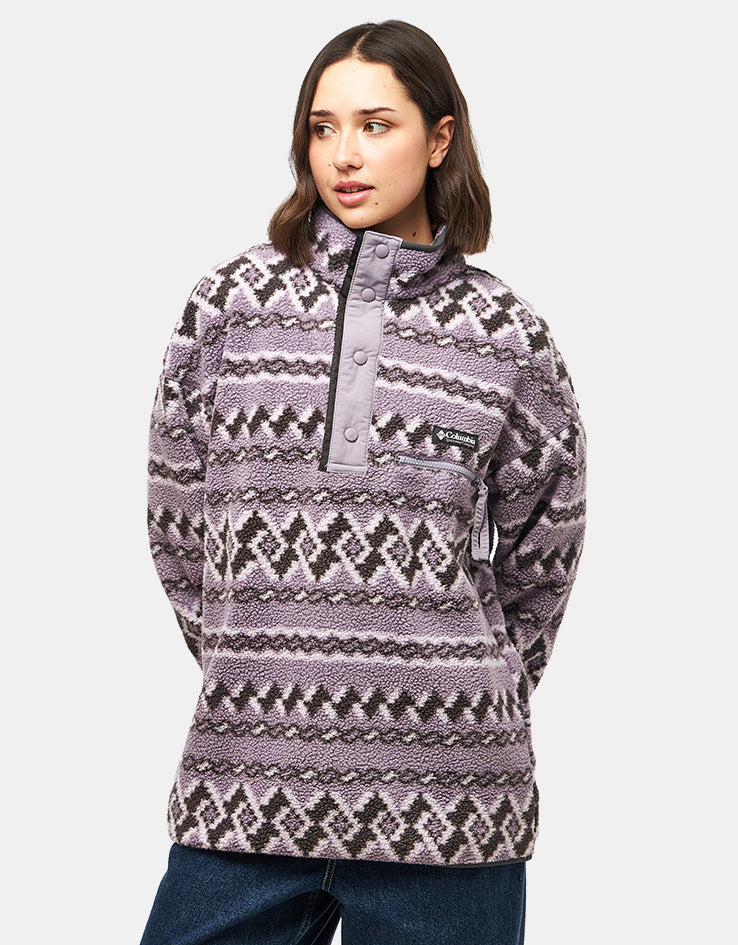 Columbia Helvetia™ II Printed Half Snap Fleece - Shale Purple Knitknot