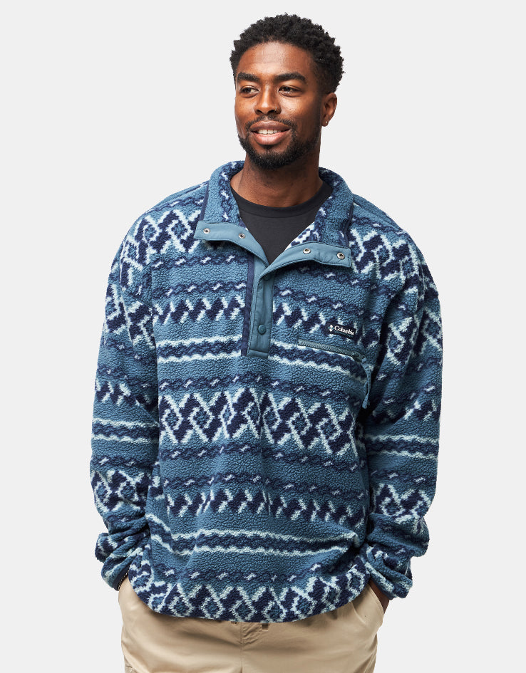 Columbia Helvetia™ II Printed Half Snap Fleece - Everblue Knitknot