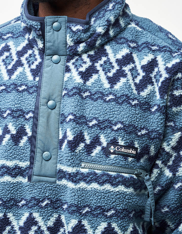 Columbia Helvetia™ II Printed Half Snap Fleece - Everblue Knitknot