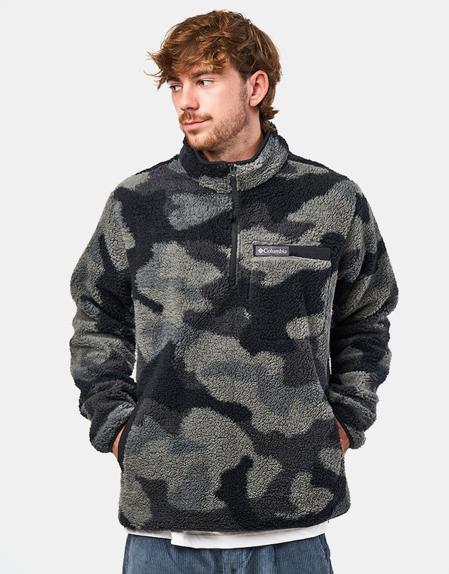 Columbia Rugged Ridge™ High Pile Half Zip Fleece - Black Mod Camo