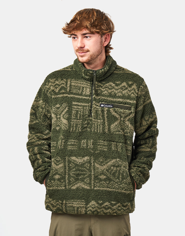 Columbia Rugged Ridge™ High Pile Half Zip Fleece - Greenscape Deschutes Days