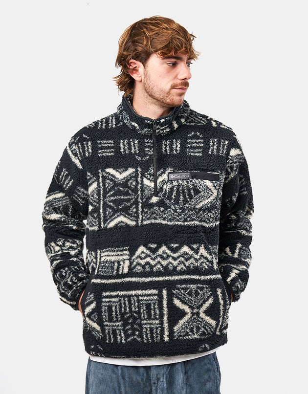 Columbia Rugged Ridge™ High Pile Half Zip Fleece - Black Deschutes Day