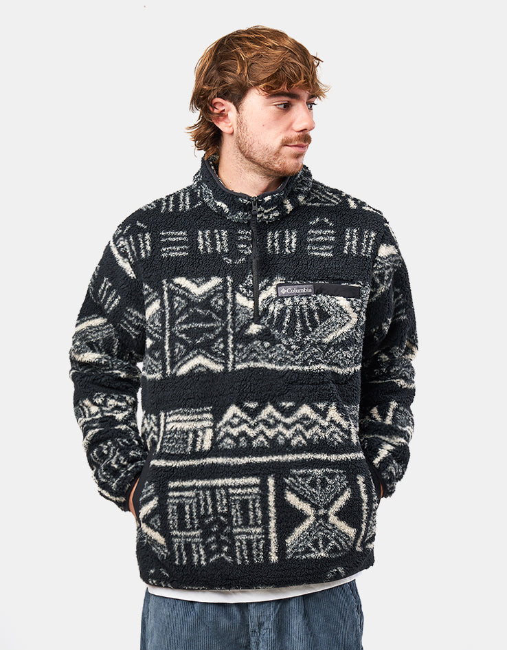 Columbia Rugged Ridge™ High Pile Half Zip Fleece - Black Deschutes Day