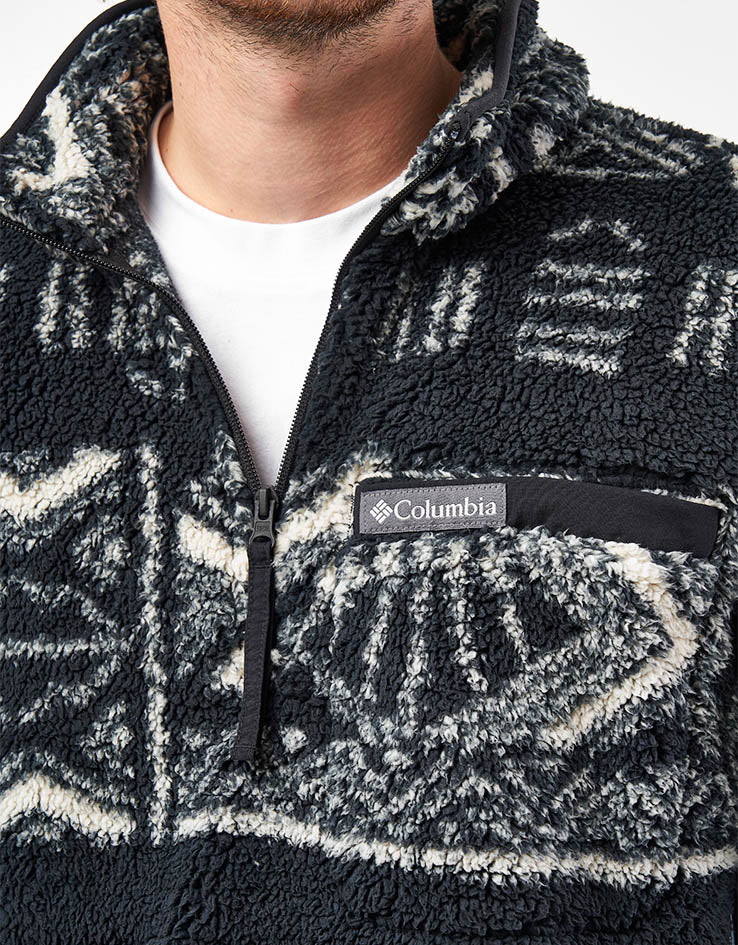 Columbia Rugged Ridge™ High Pile Half Zip Fleece - Black Deschutes Day