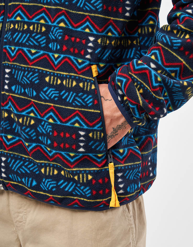 Columbia Sequoia Grove™ Printed Full Zip Fleece - Collegiate Navy Horizons