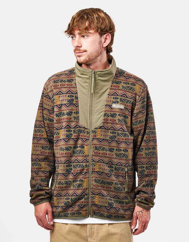 Columbia Sequoia Grove™ Printed Full Zip Fleece - Stone Green Horizons