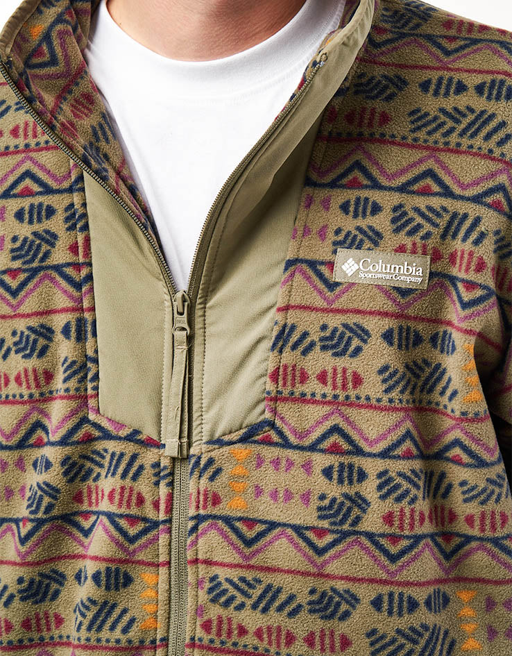 Columbia Sequoia Grove™ Printed Full Zip Fleece - Stone Green Horizons